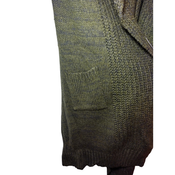 Derek Heart Womens Long Draped Sweater Blue & Green Size Medium - Picture 9 of 16